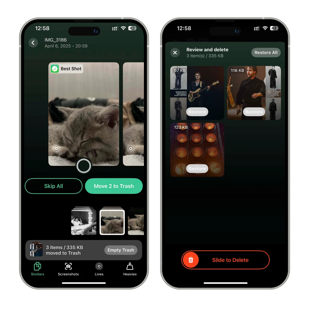 Clever Cleaner App Interface