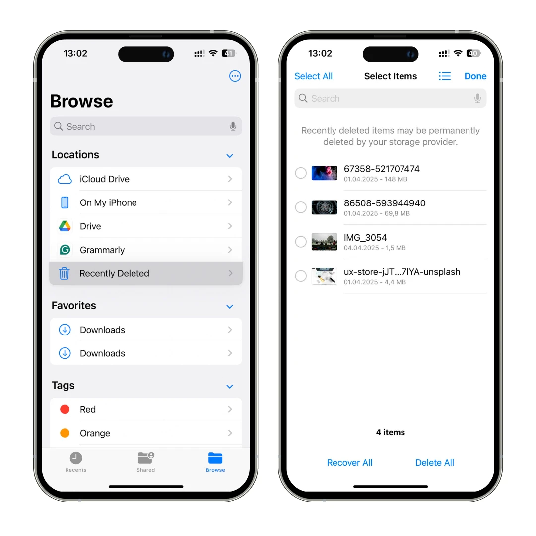 iPhone Storage Cleanup