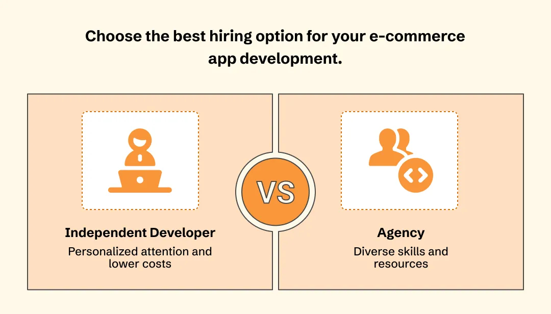 Independent Ecommerce App Developer or an Agency