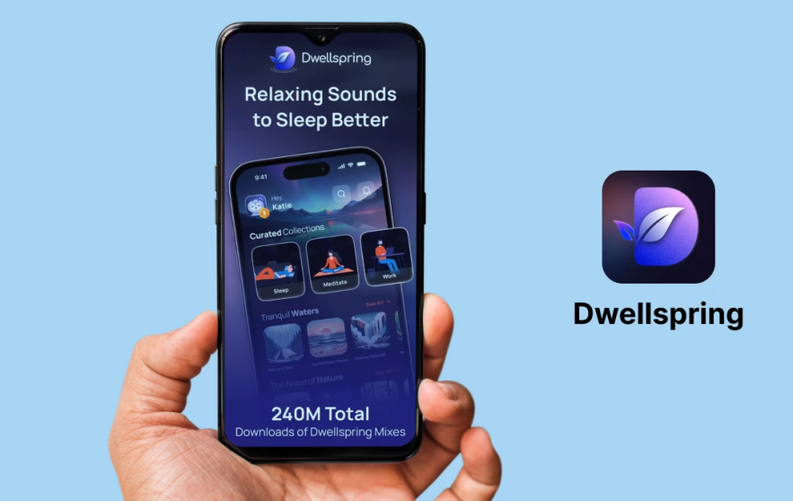 phone mockup showing Dwellspring