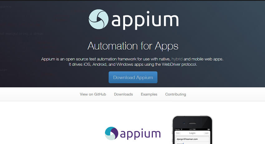 Appium - Mobile App Testing Tools