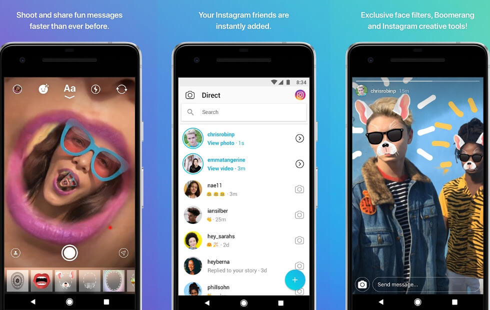 Instagram direct Mobile Apps