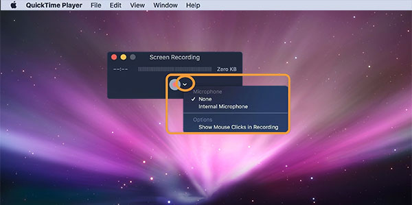 Select Screen Recording
