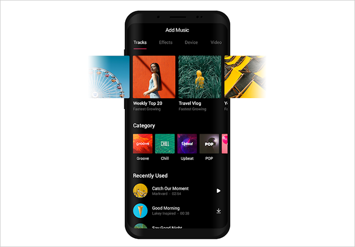 Background music to match your clips