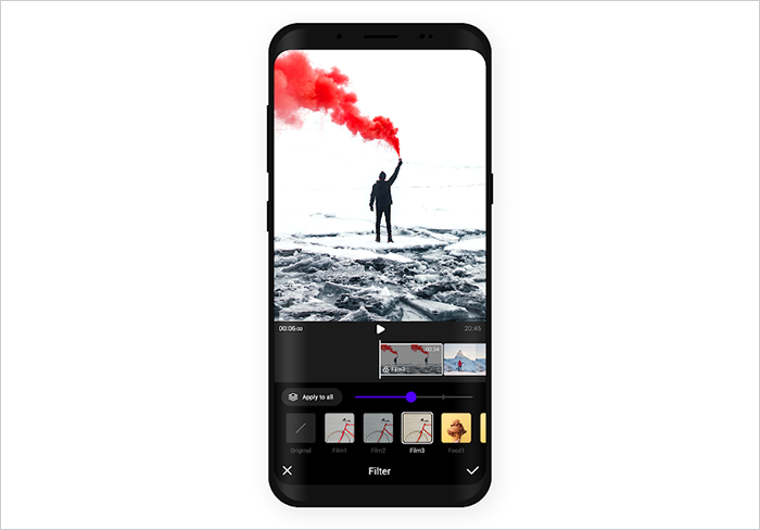 Choices of filters and voice effects