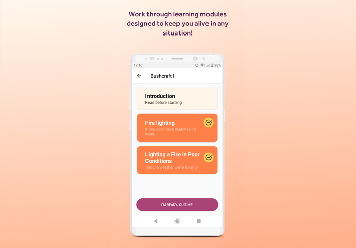 survival skills with Roebuck