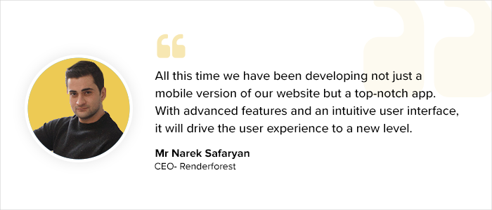 Renderforest CEO Narek Safaryan