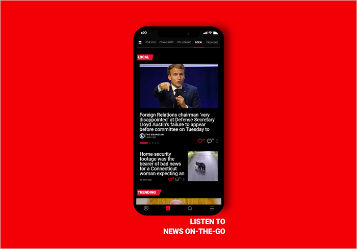 Audio news for extra convenient