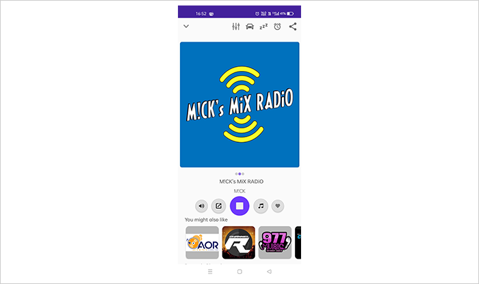 FM radio app