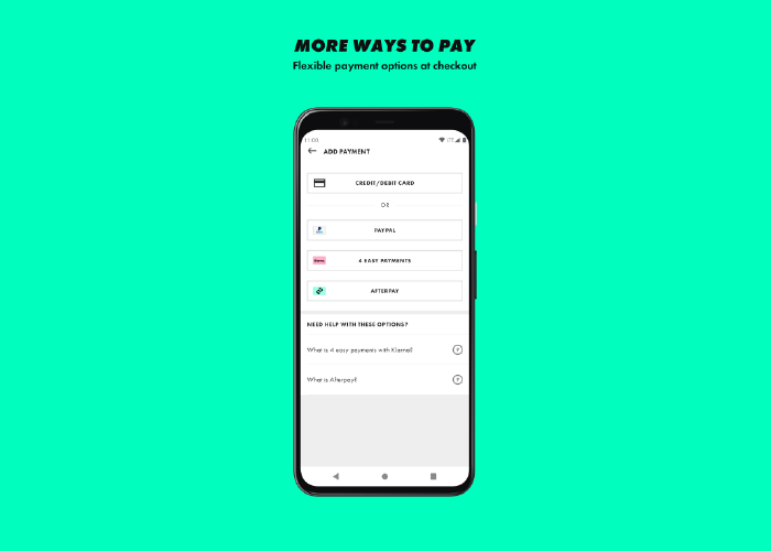 Multiple Payment Options