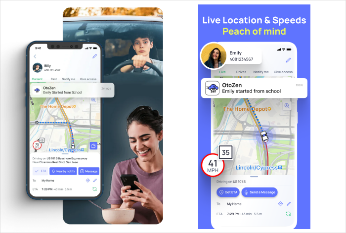 Live Location and ETA update