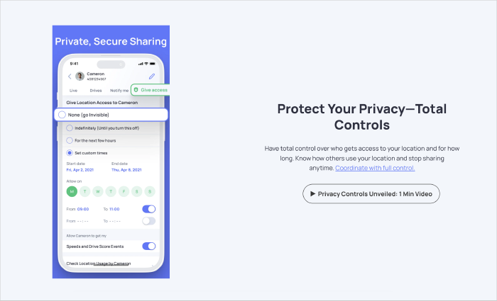Complete Privacy Control