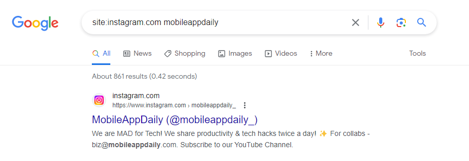 instagram search without account