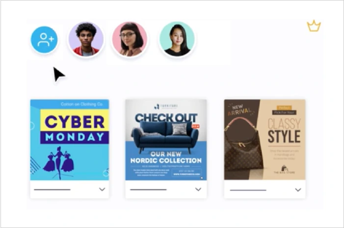 Collaborate with team of PosterMyWall