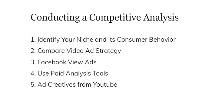 Conducting a Competitive Analysis