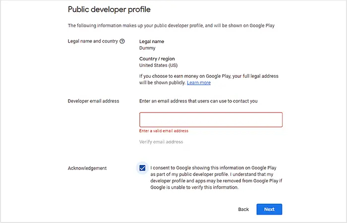 publish app on the Play Store