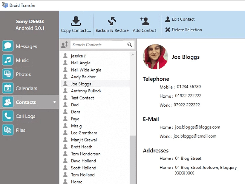 droid transfer software