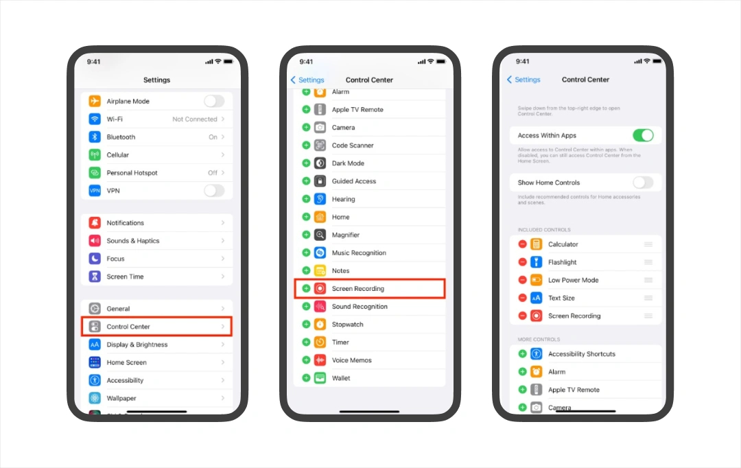 how to record screen on iphone