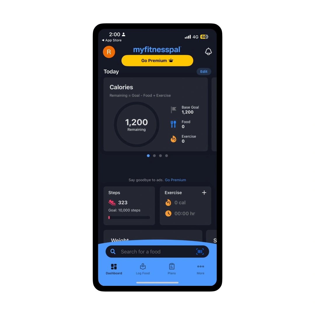 myfitnesspal nutrition tracking