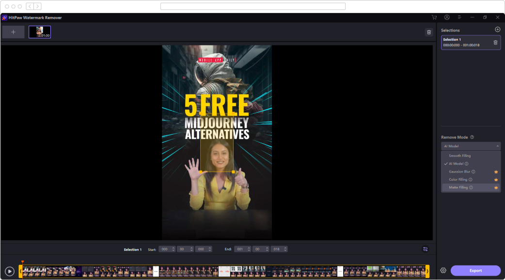 watermark remover video online