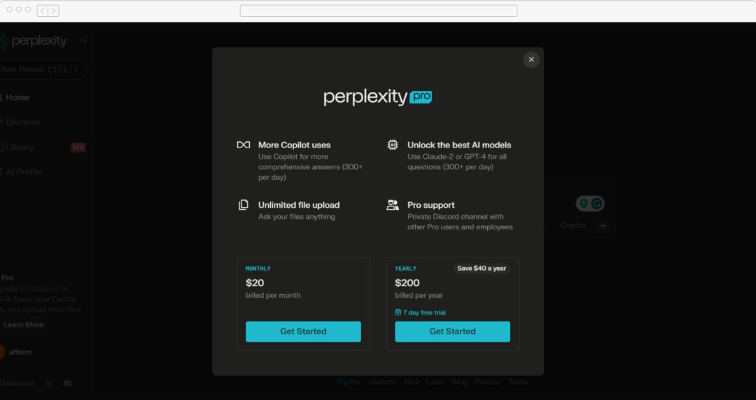 Perplexity AI Pricing