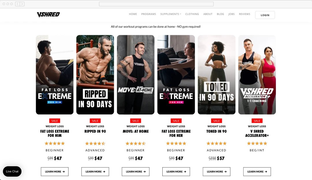 Customized Exercise Programs