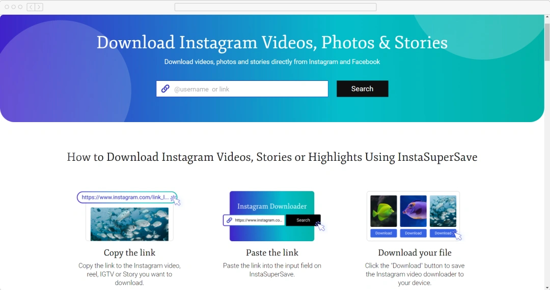 How to use InstaSuperSave