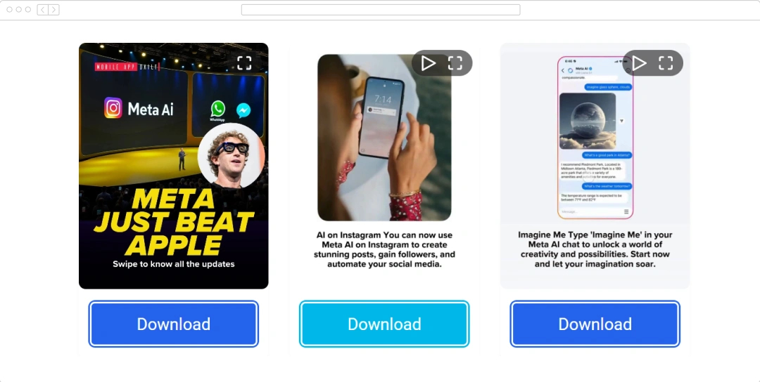 downloading Instagram videos with instasupersave