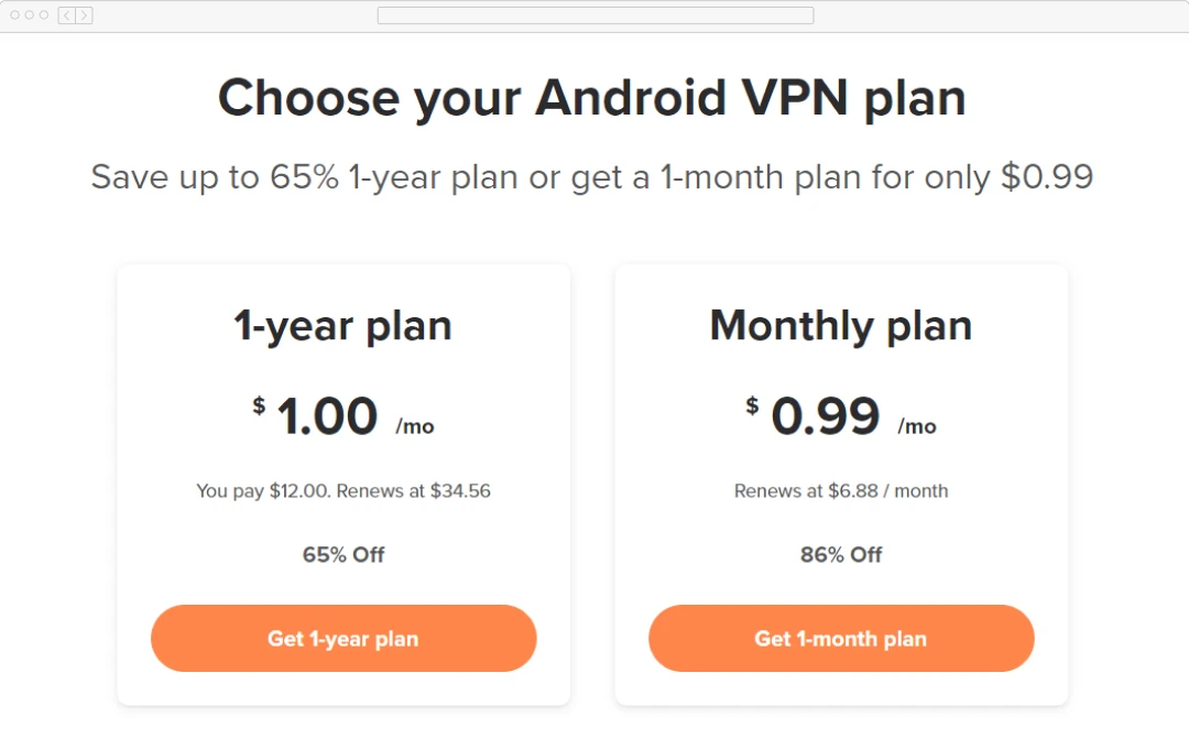 Plans and pricing of fastvpn