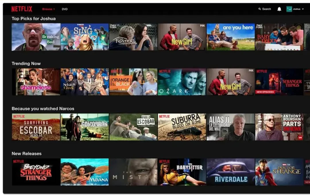 Personal Recommendations by Netflix