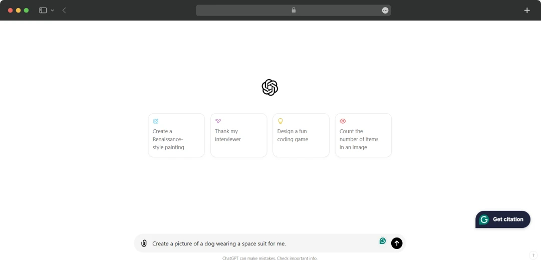Prompt for Image on ChatGPT