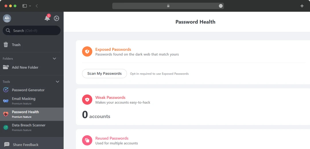 NordPass Password Health