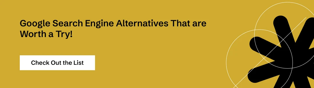 List of Google Search ALternatives