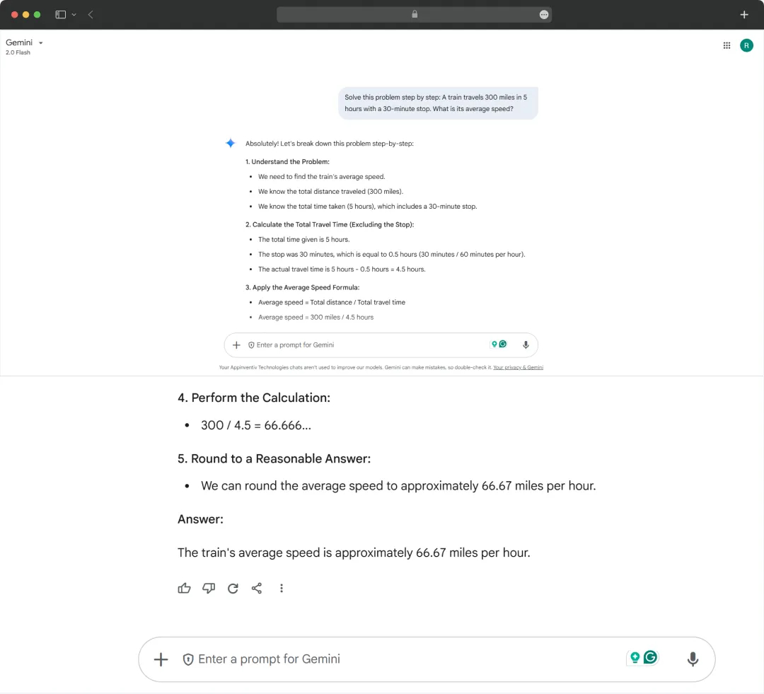 Gemini for Calculations