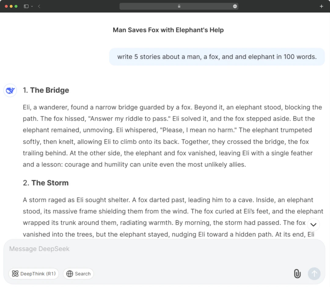 DeepSeek Brainstorming ideas