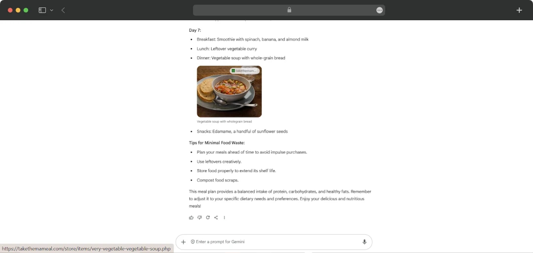 Gemini for automating tasks