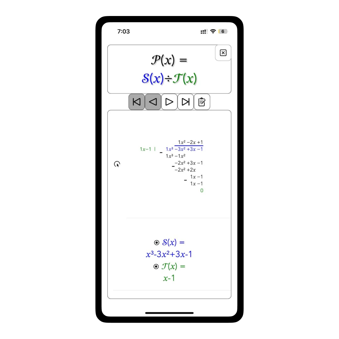 Polynomial Long Division