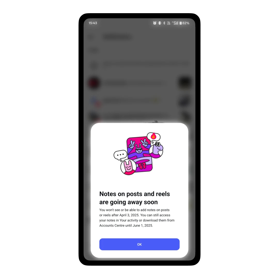 Instagram Removes Notes Starting April 03, 2025