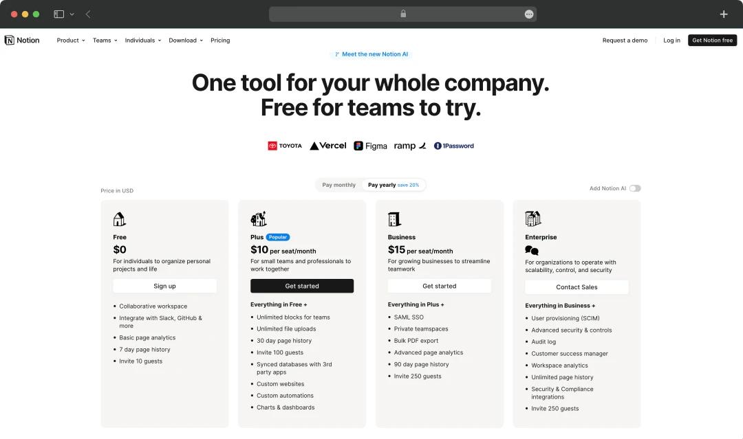 Notion AI Subscription Costs