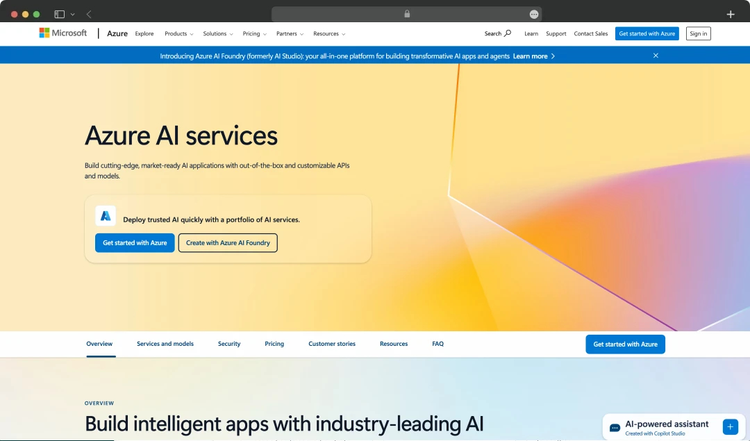 Microsoft Azure Cognitive Services
