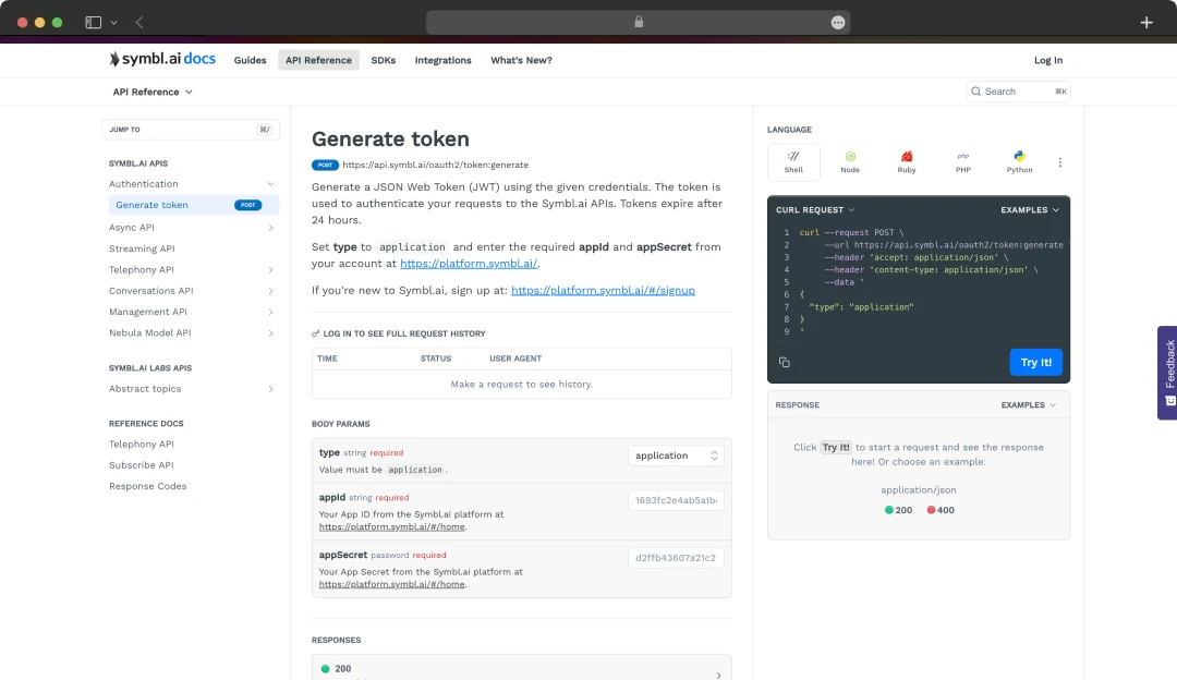 Symbl.ai API