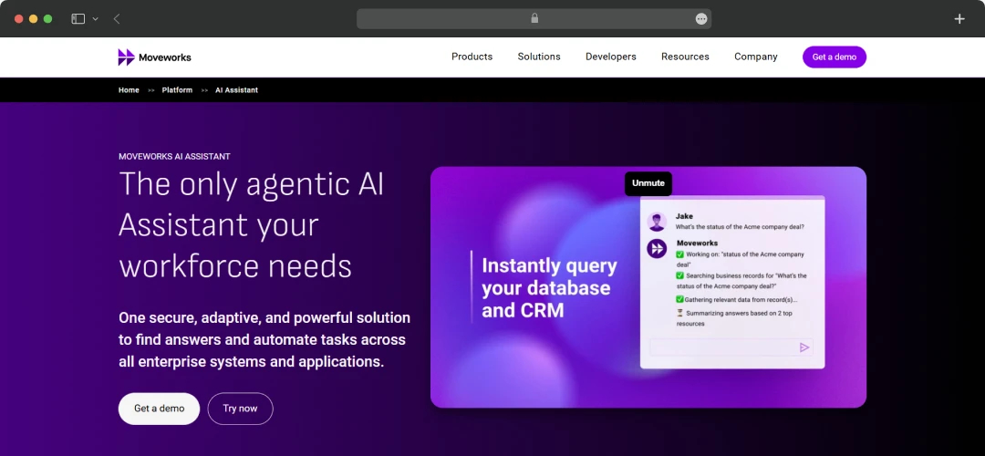Movework AI assistant