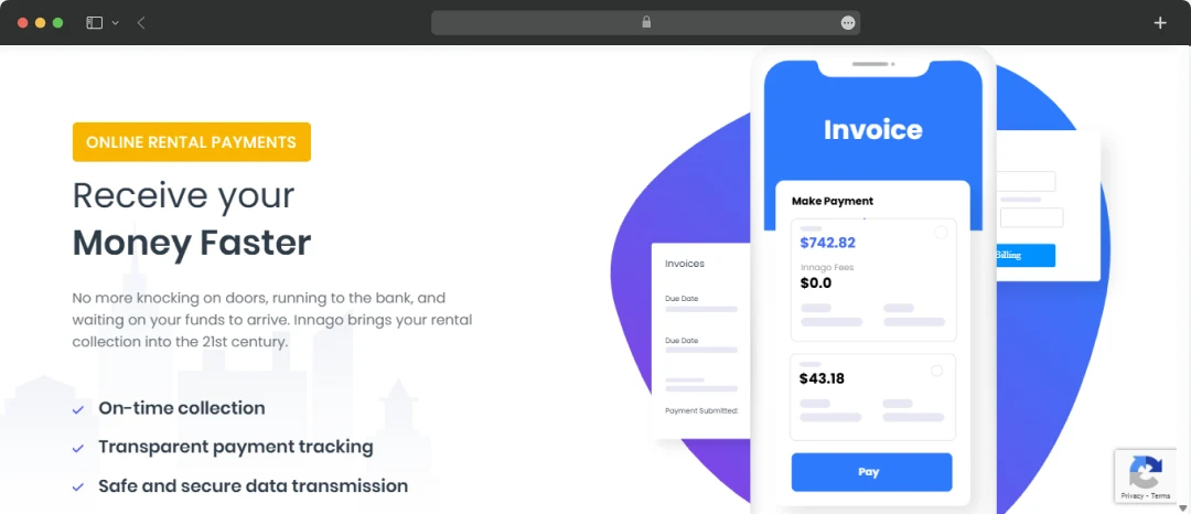 Receive your money on Innago
