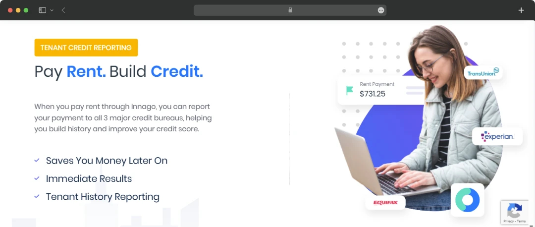 Gain credits for paying rent