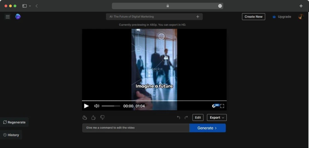 Watch your video getting processed