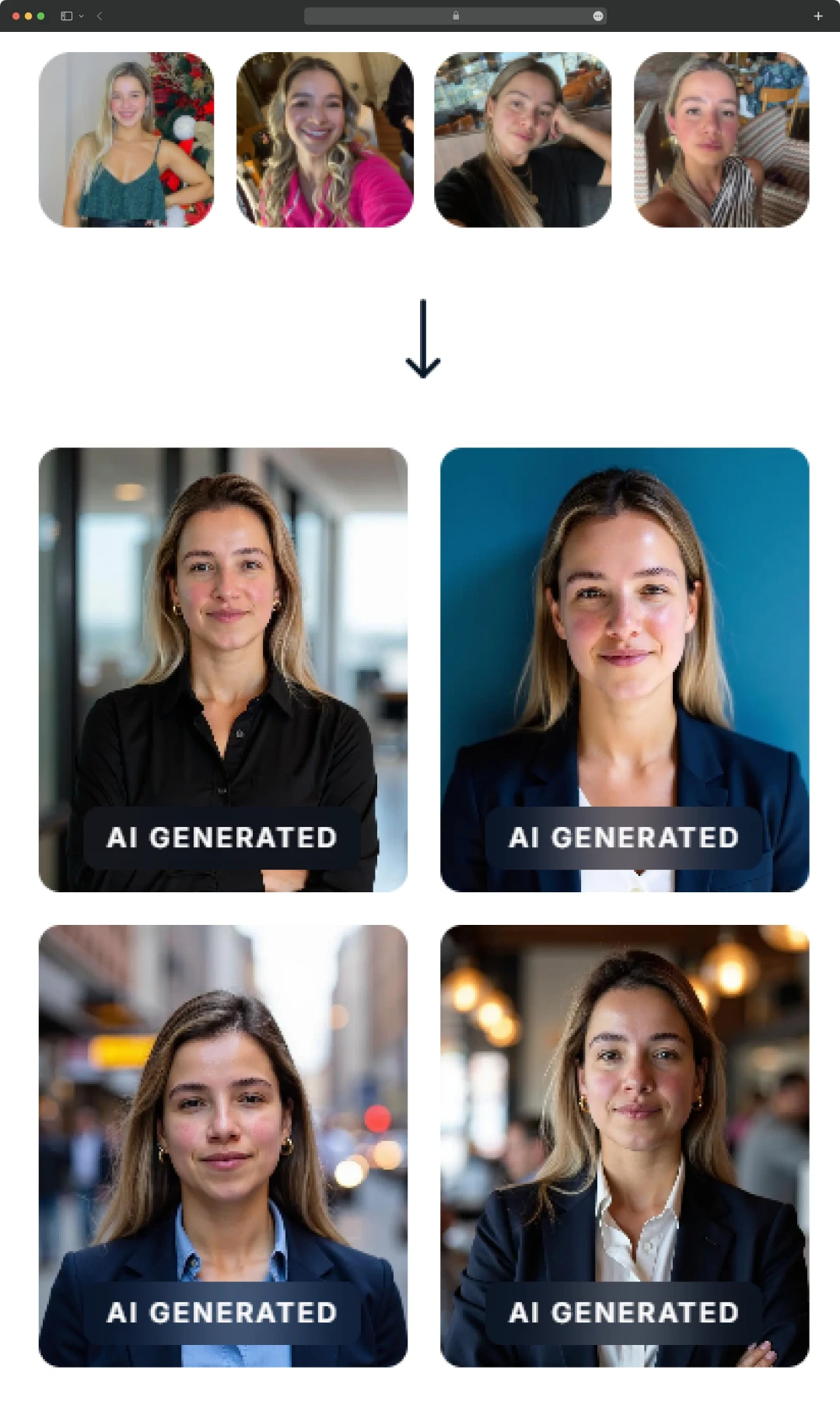 InstaHeadshots results