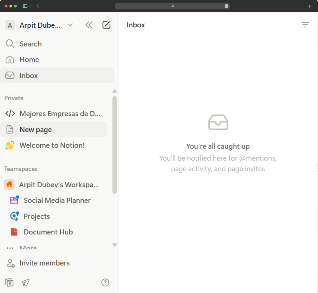 Email Management via Notion AI mail