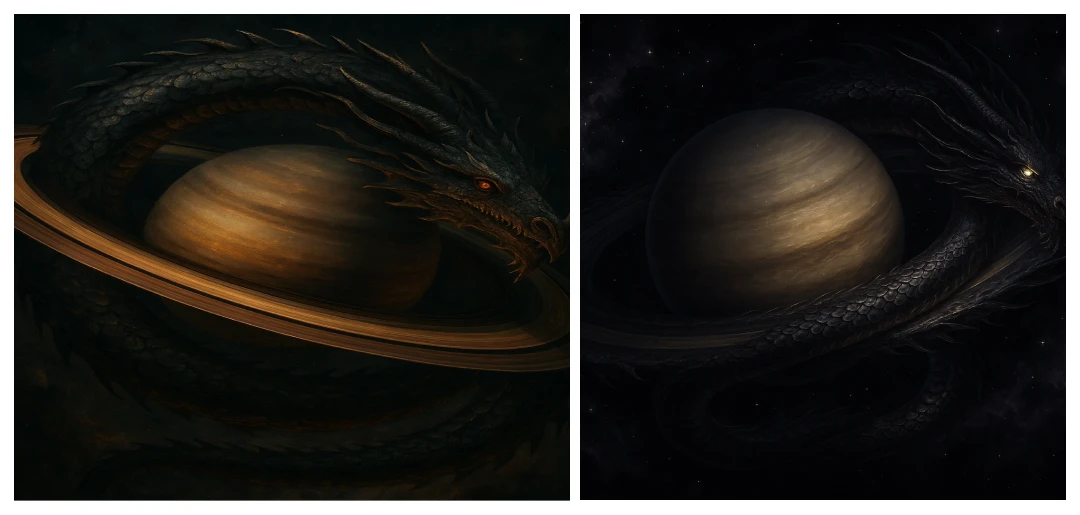 Traditional vs. JSON Prompts for image results