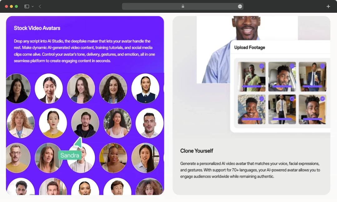 Heygen avatar library