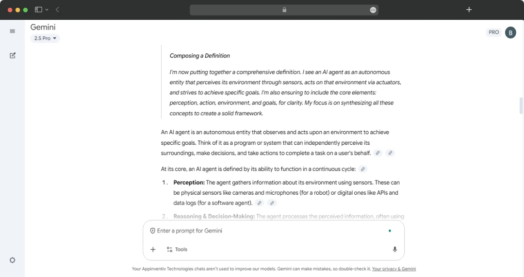 Composing content for the request